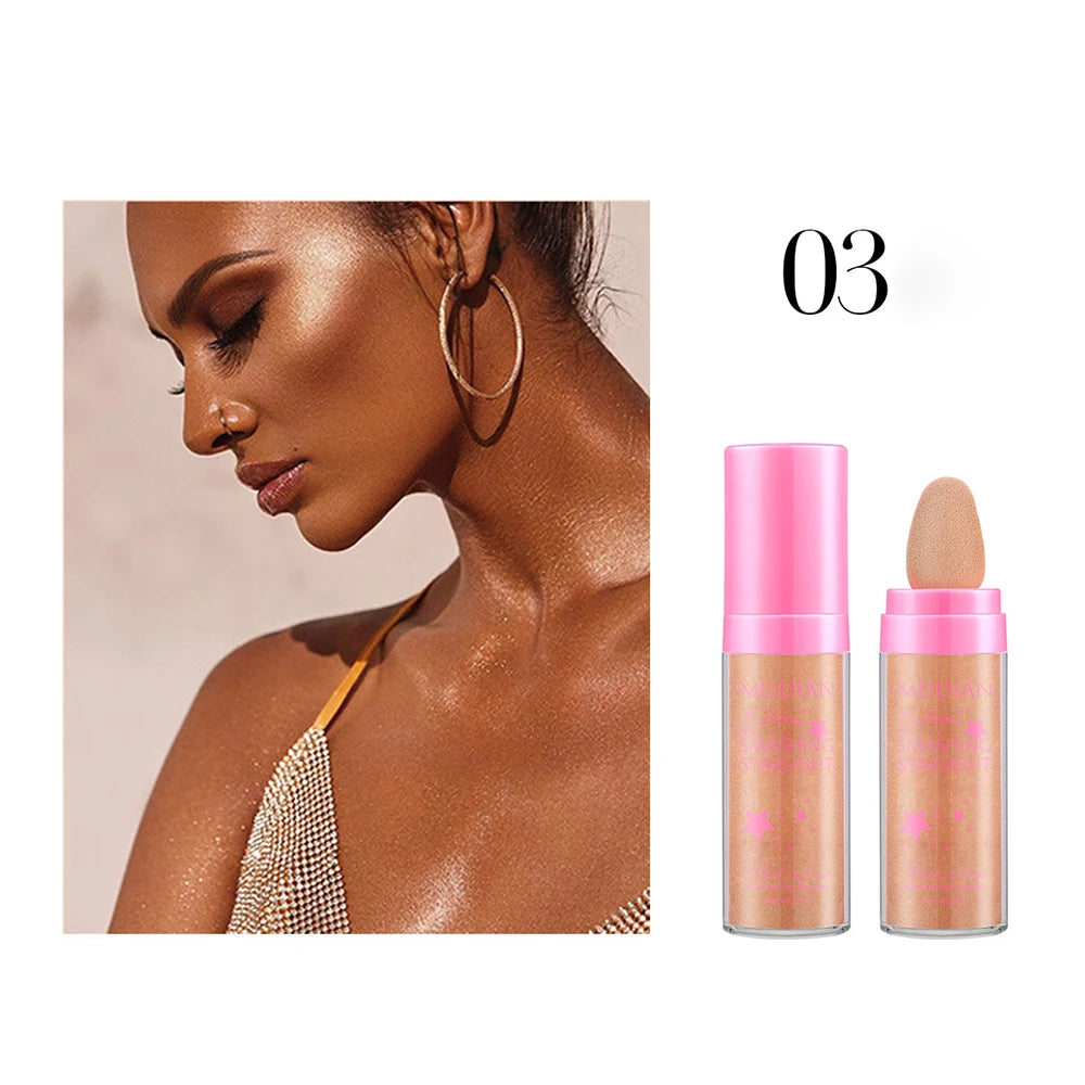 Shimmering High Gloss Body and Hair Highlighter Powder