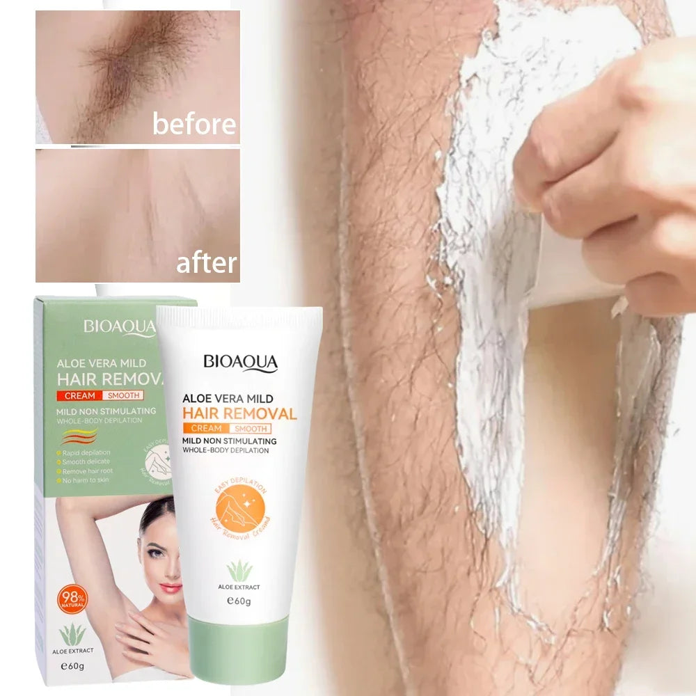 Painless Gentle Hair Removal Cream for Sensitive Skin - 2