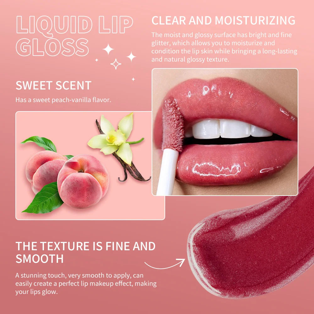 Hydrating Shimmer Lip Gloss for Plump and Moisturized Lips - 6