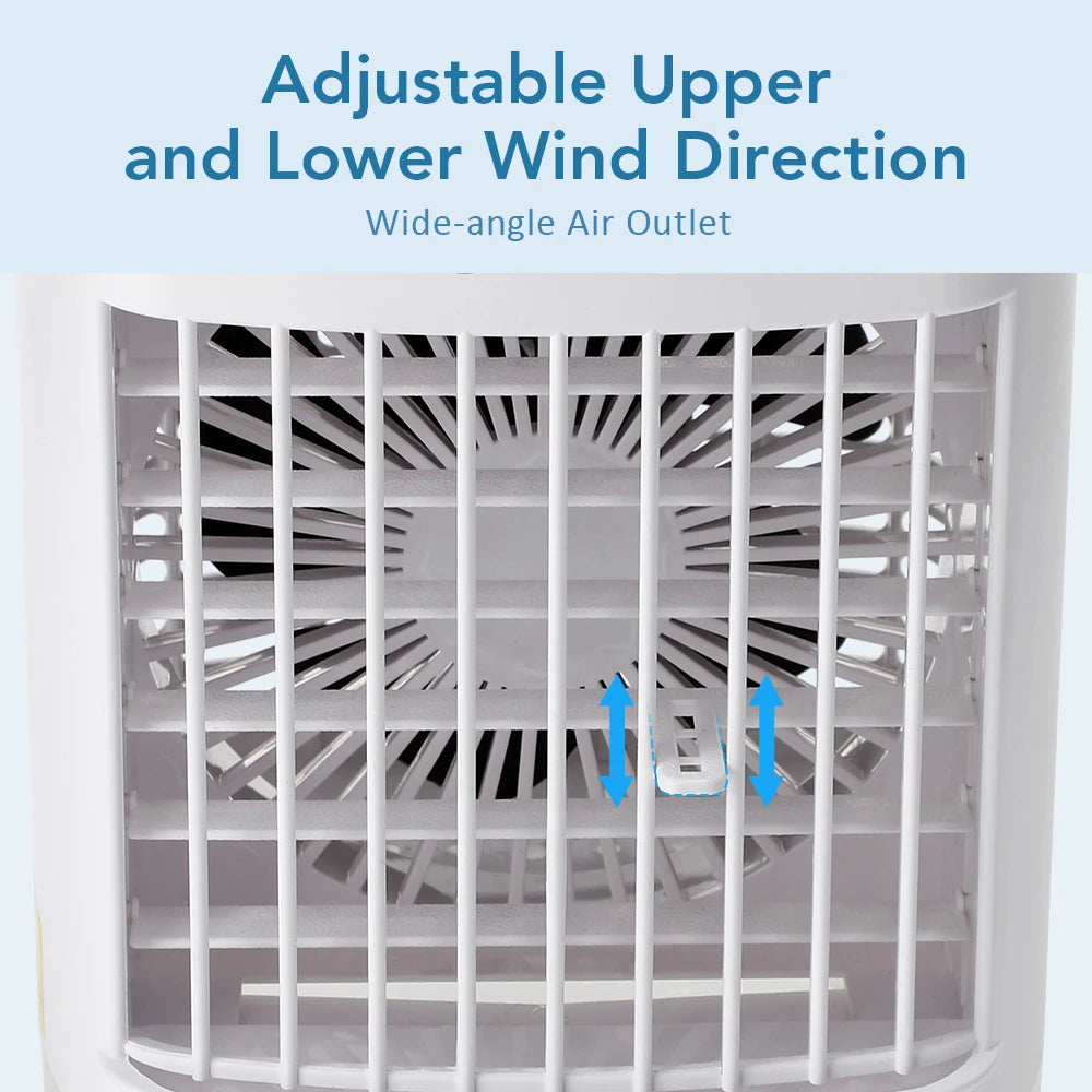 Portable USB Desktop Air Cooler and Humidifier