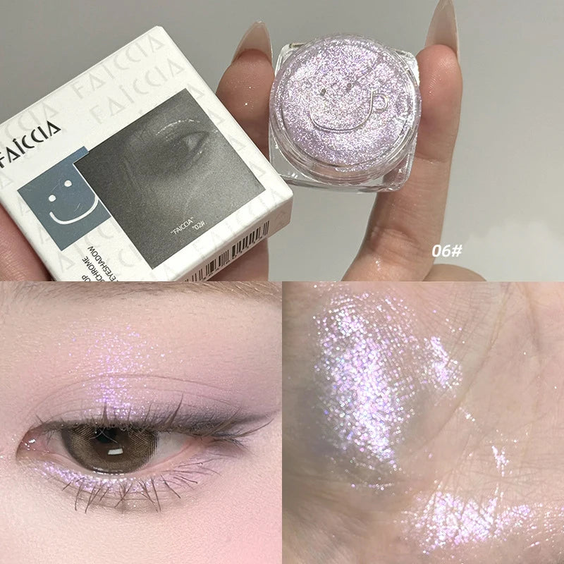 Shimmer Glitter Single Eyeshadow for Radiant Eye Makeup