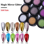 Chrome Mirror Effect Metallic Nail Art Glitter Powder