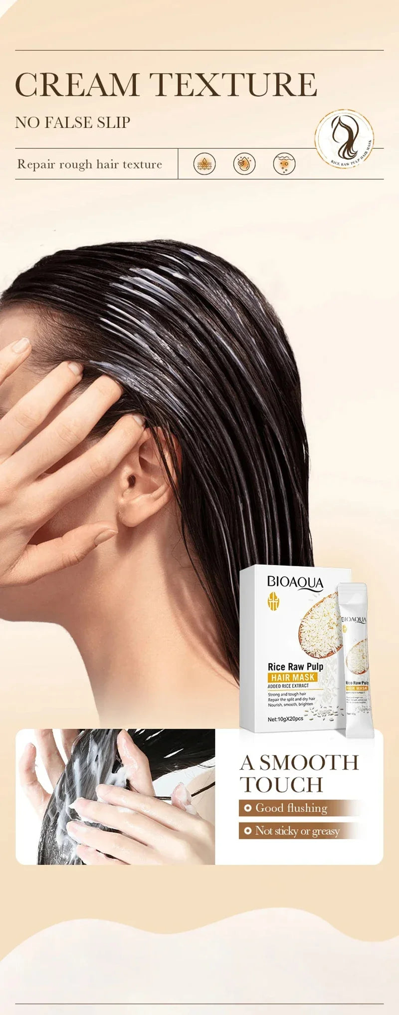 Deep Repairing Rice Hair Mask for Damaged Hair
