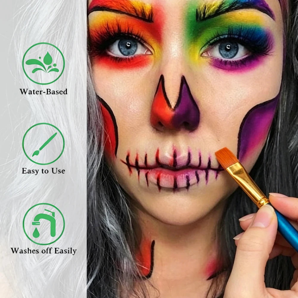 20-Color Professional Face and Body Paint Palette