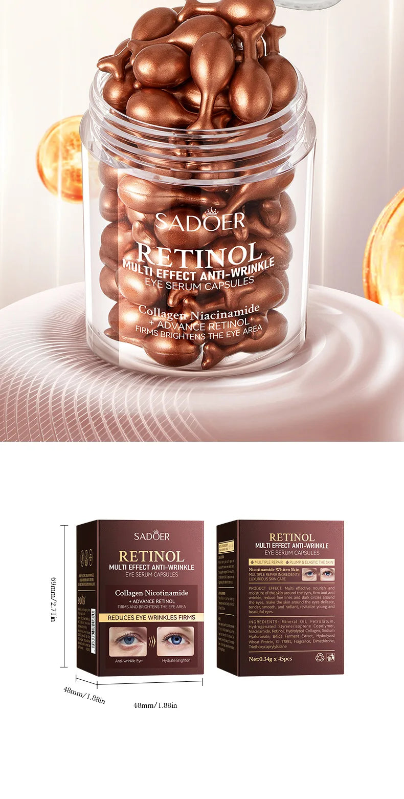 Anti-Wrinkle Retinol Eye Serum Capsules