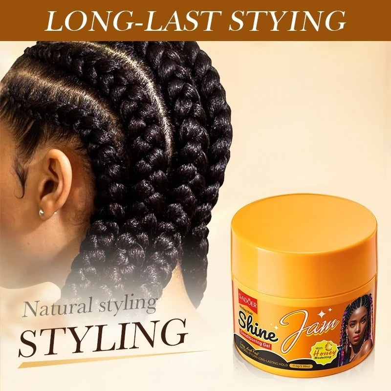 Non-Sticky Hair Styling Jam for Braids and Edges