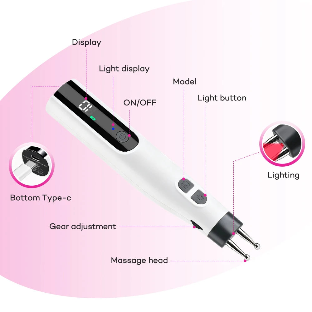 Electric Meridian Massage Pen for Muscle Pain Relief - 3