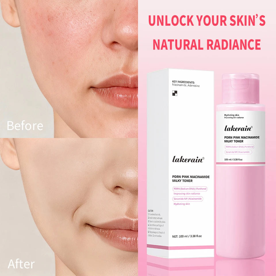 PDRN Niacinamide Milky Facial Toner for Glowing Hydrated Skin