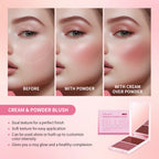 2-in-1 Cream and Powder Face Blush Duo