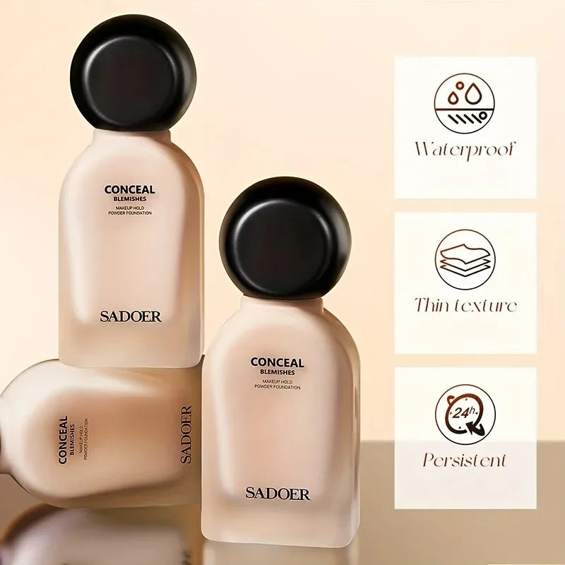 Long-Lasting Matte Finish Liquid Foundation Concealer