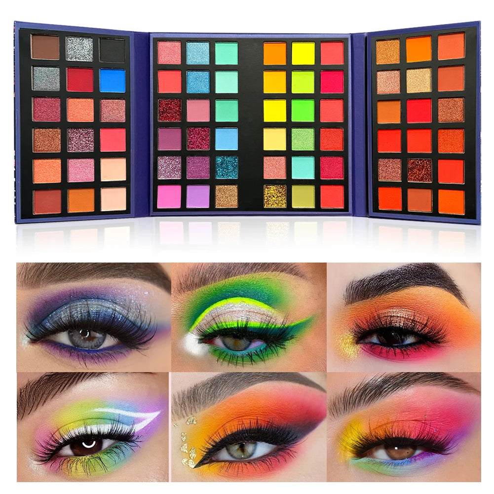 72-Color Professional Rainbow Eyeshadow Palette