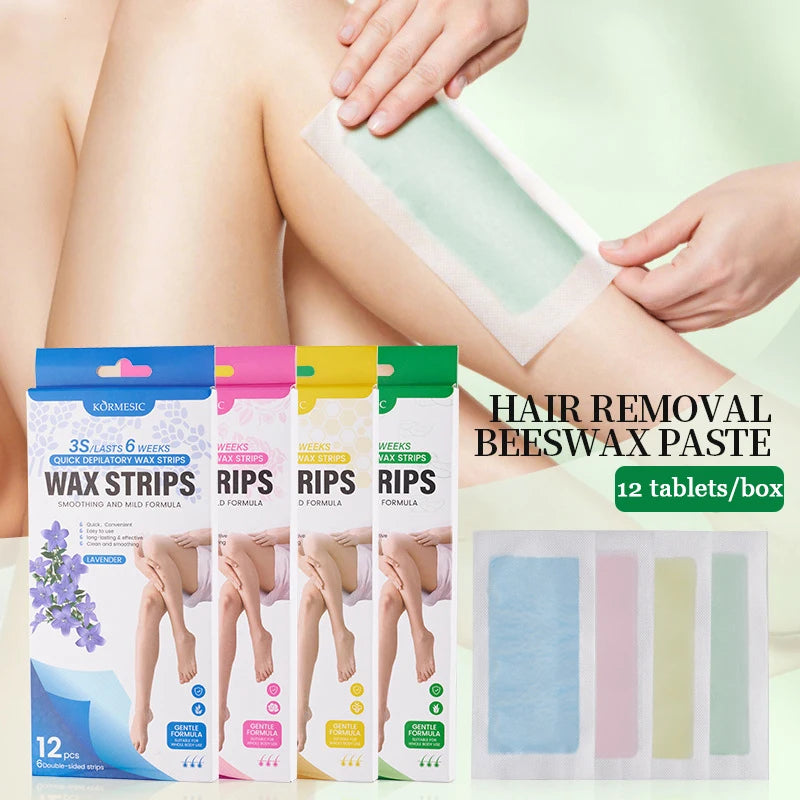 Pain-Free Cold Wax Hair Removal Strips for Smooth Skin