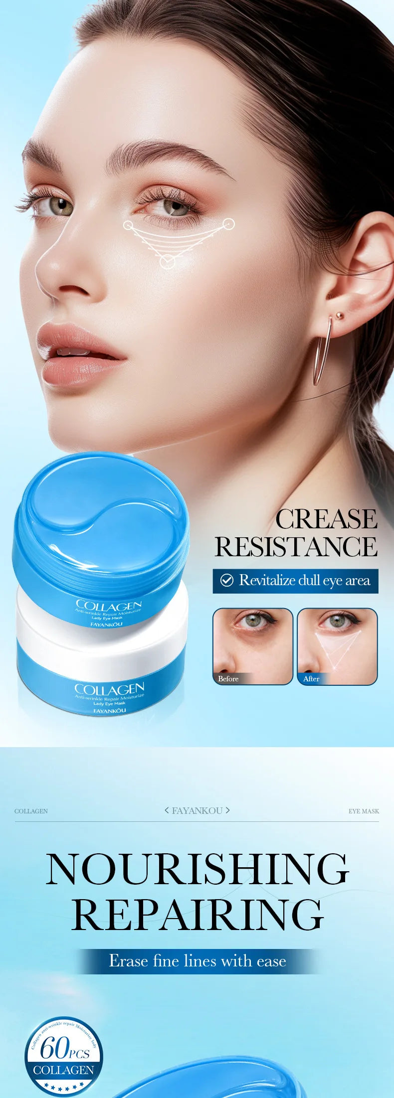 Hydrating Collagen Eye Patches for Dark Circles and Puffiness - 7