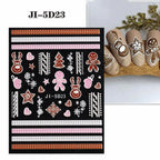 Festive Christmas Holiday Nail Art Decals