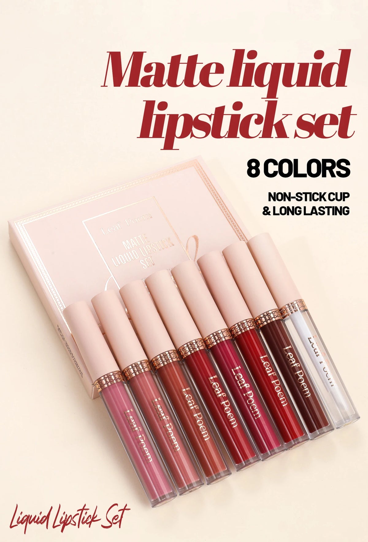 Waterproof Matte Liquid Lipstick Set