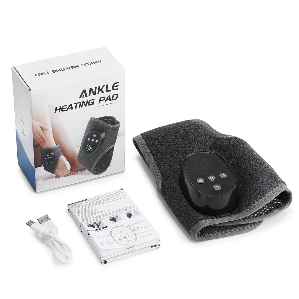 Heated Cordless Ankle Massage Wrap for Pain Relief