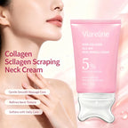 Firming Collagen Neck Cream with Gua Sha Massage Applicator