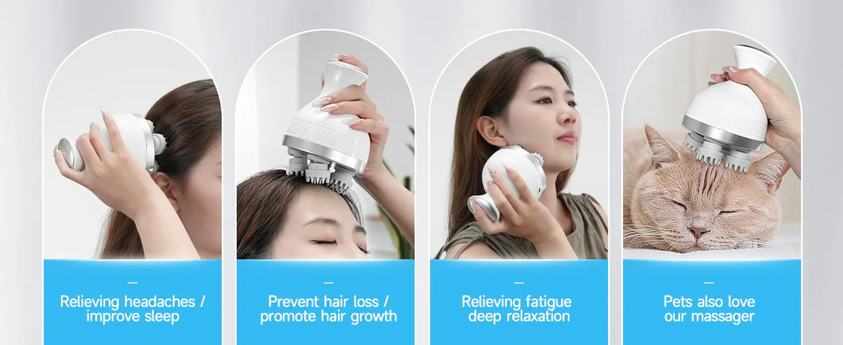 Electric Scalp and Full-Body Deep Tissue Massage Tool