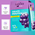 Portable Grape Mouthwash for Fresh Breath and Oral Hygiene