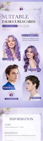 Volumizing Hair Styling Mousse for Natural Hold and Shine