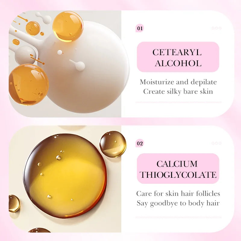 Painless Silky Smooth Hair Removal Cream
