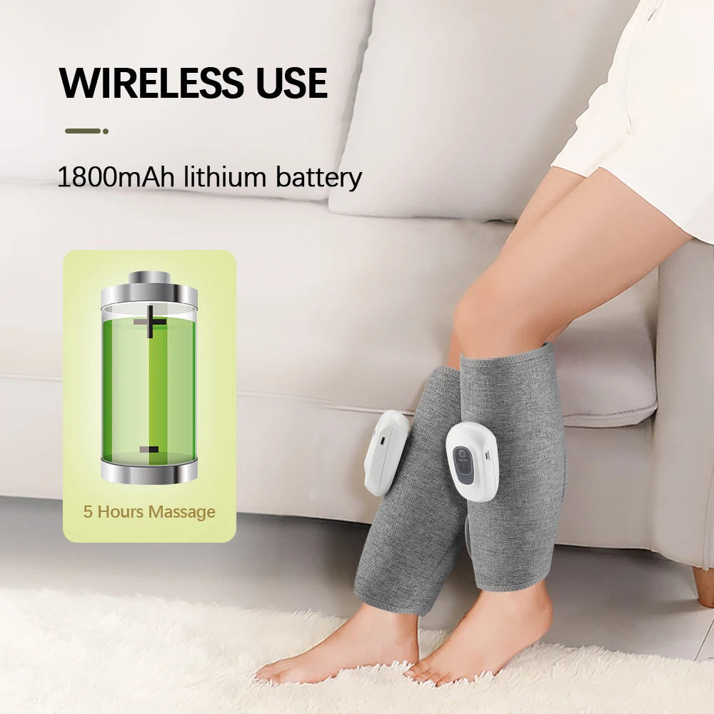 Wireless Air Compression Leg Massager for Circulation