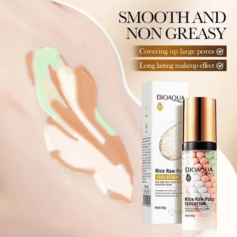 Three-Color Rice Essence Face Primer and Color Corrector