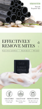 Deep Cleansing Bamboo Charcoal Exfoliating Bath Soap