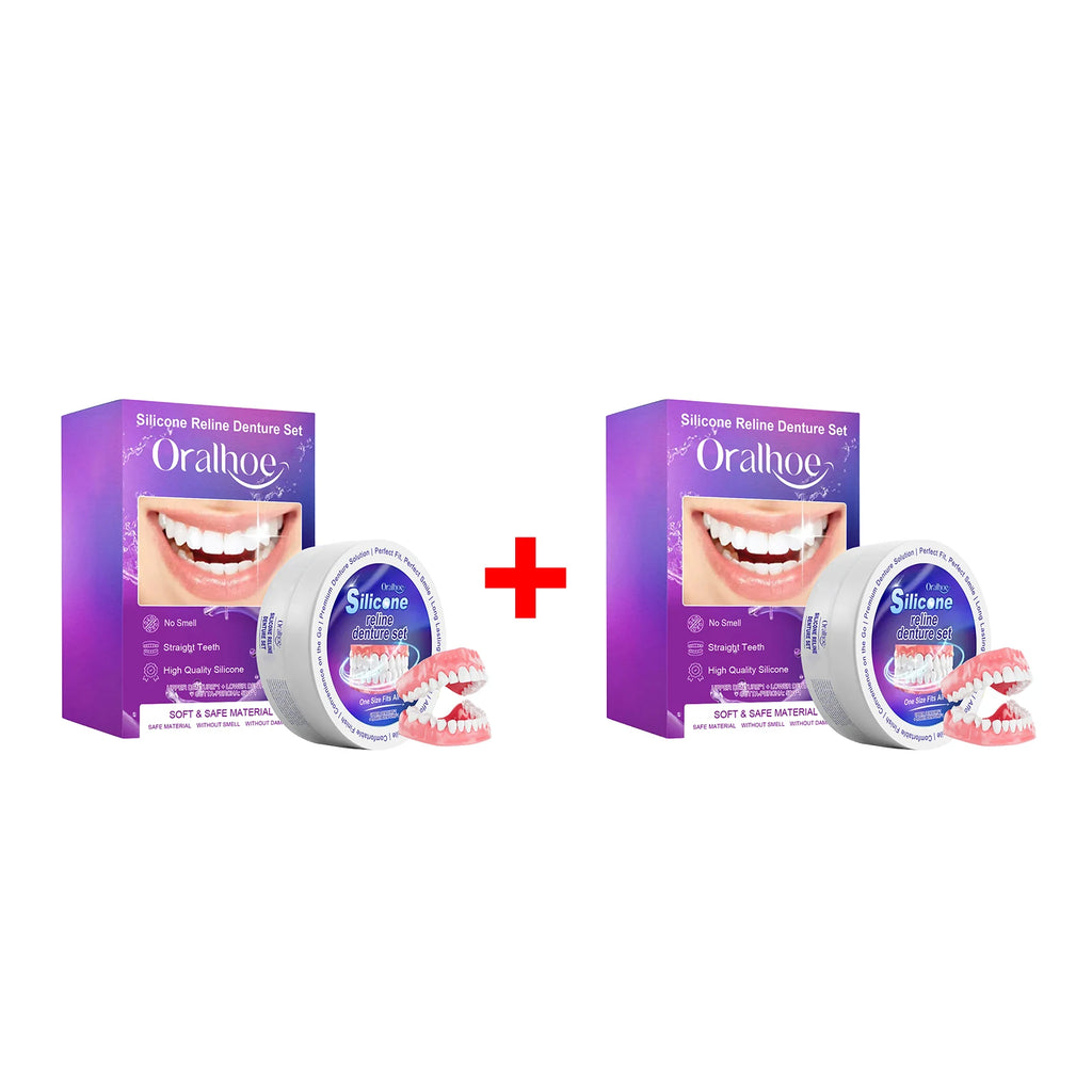 Comfortable Silicone Denture Reline and Fitting Set