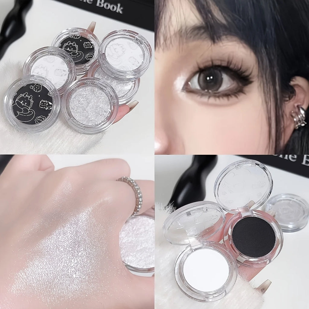 Monochrome Shimmer Eyeshadow for Radiant Eye Makeup