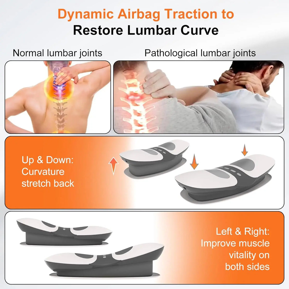 Electric Lumbar Stretcher and Back Massager
