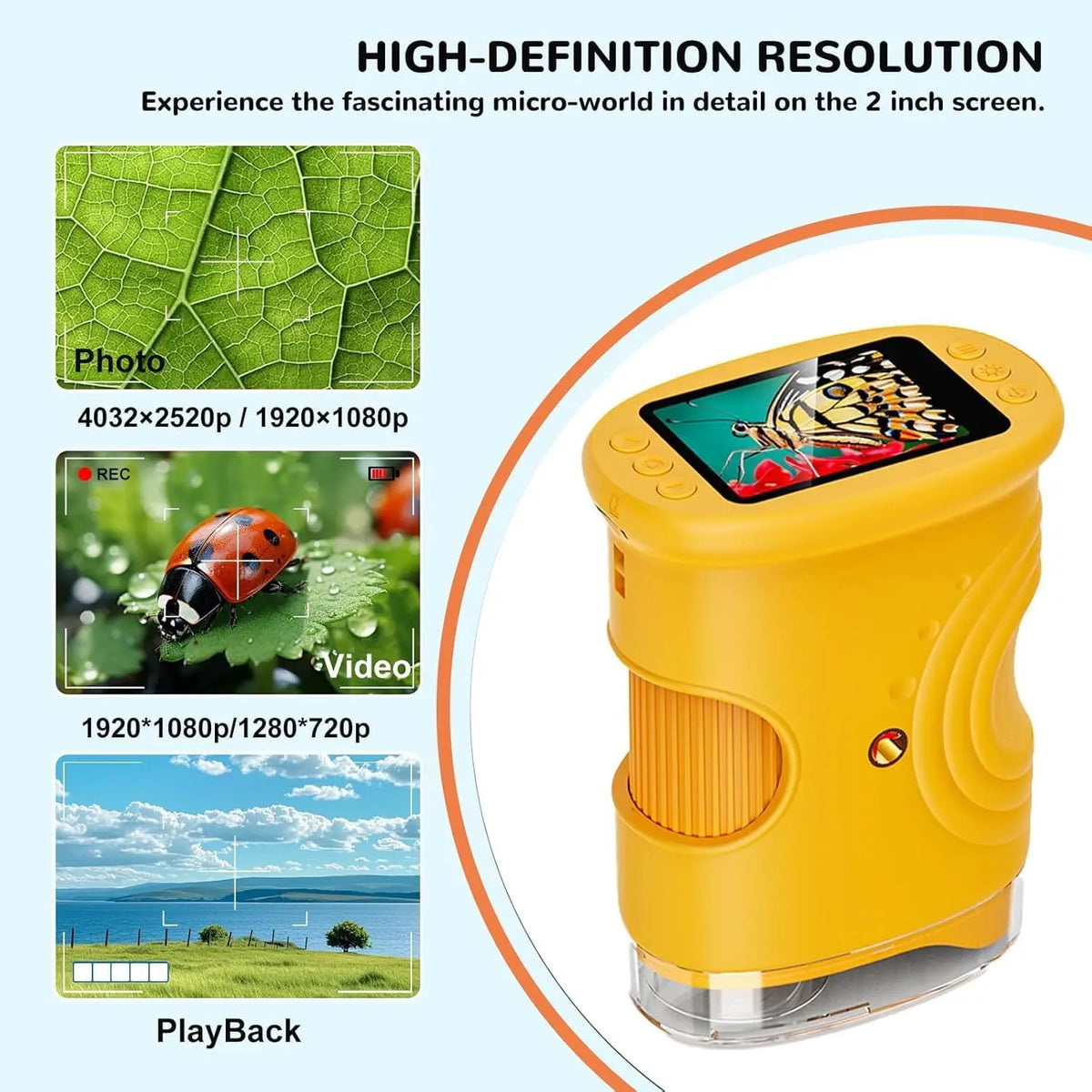 Portable Digital Microscope for Kids