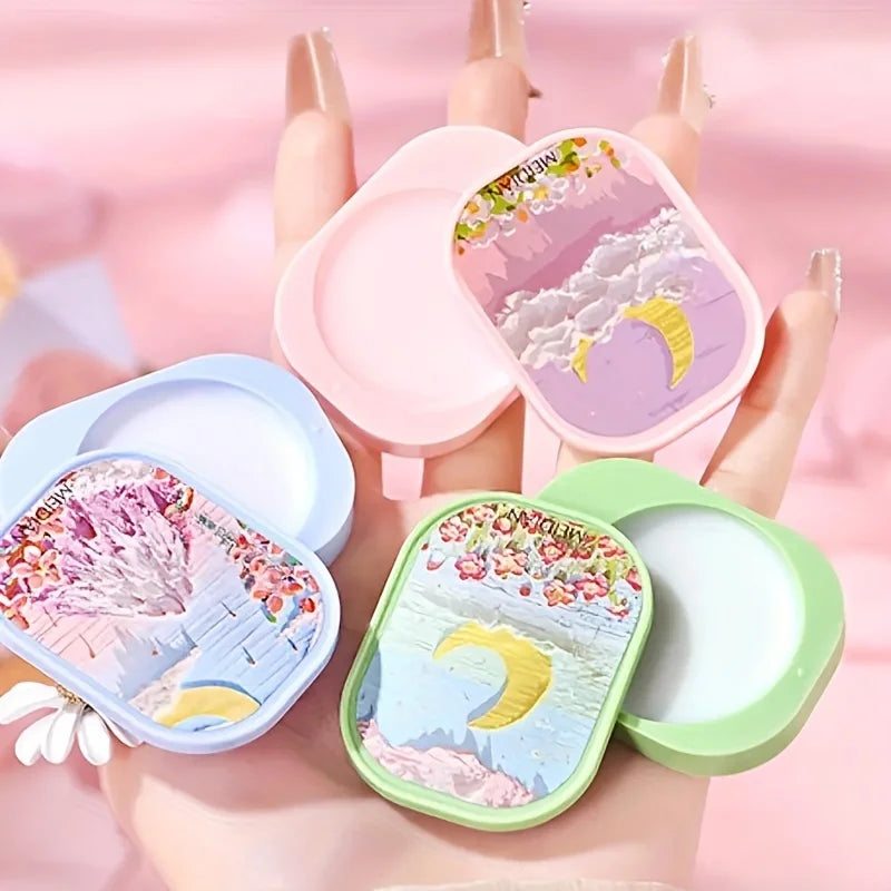 Portable Floral Solid Perfume Balm Set for Women