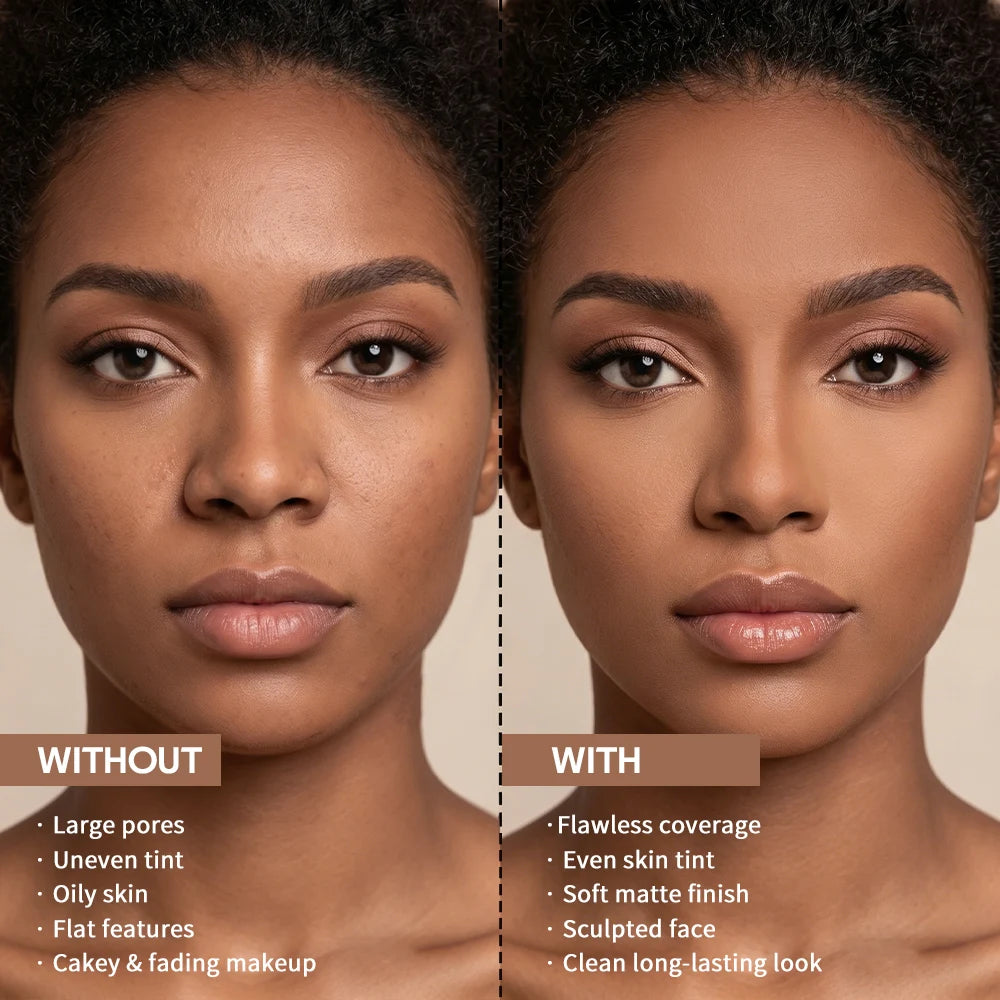 Matte Bronze Sculpting Powder for a Sun-Kissed Glow