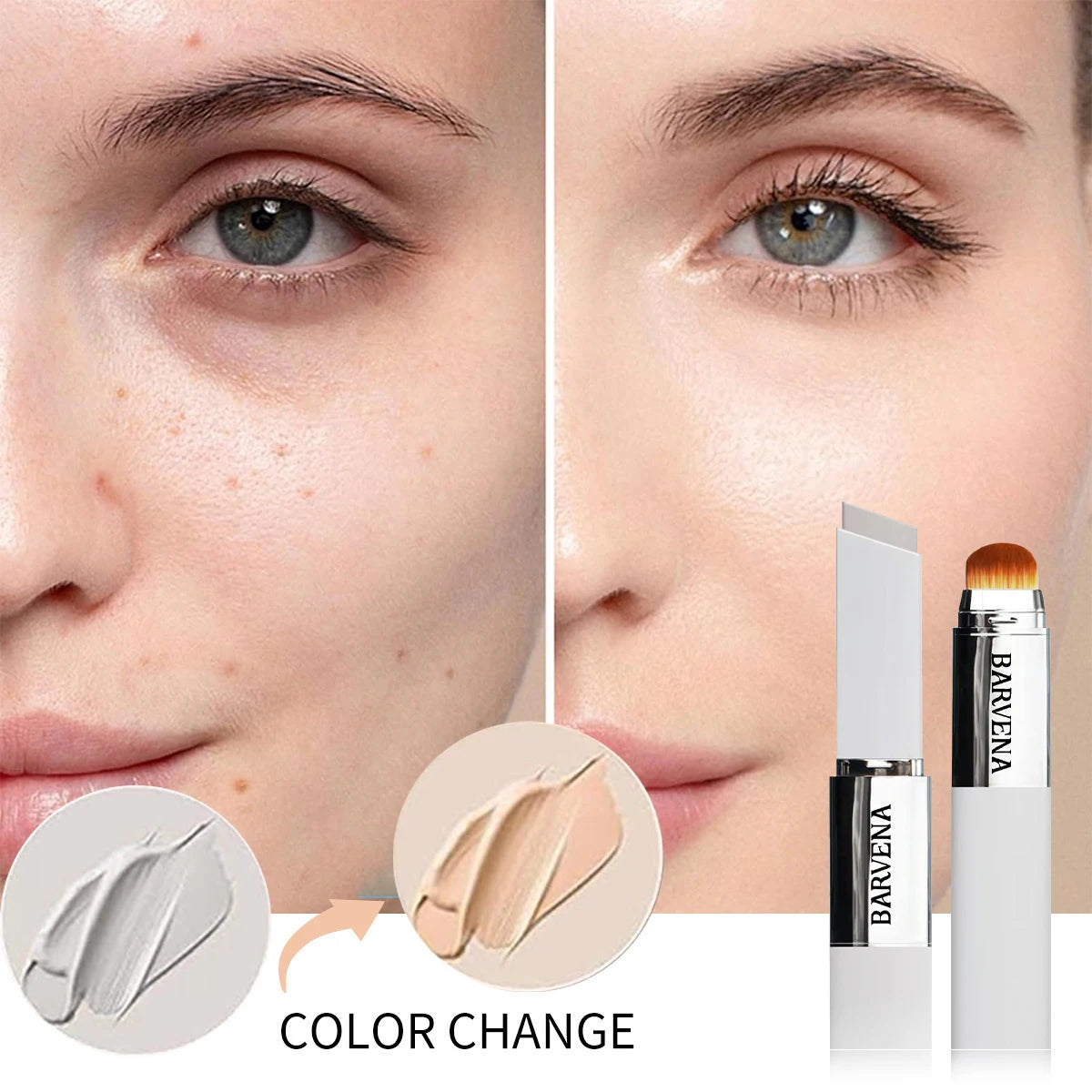 Color-Changing Foundation Stick with Built-in Brush - 4