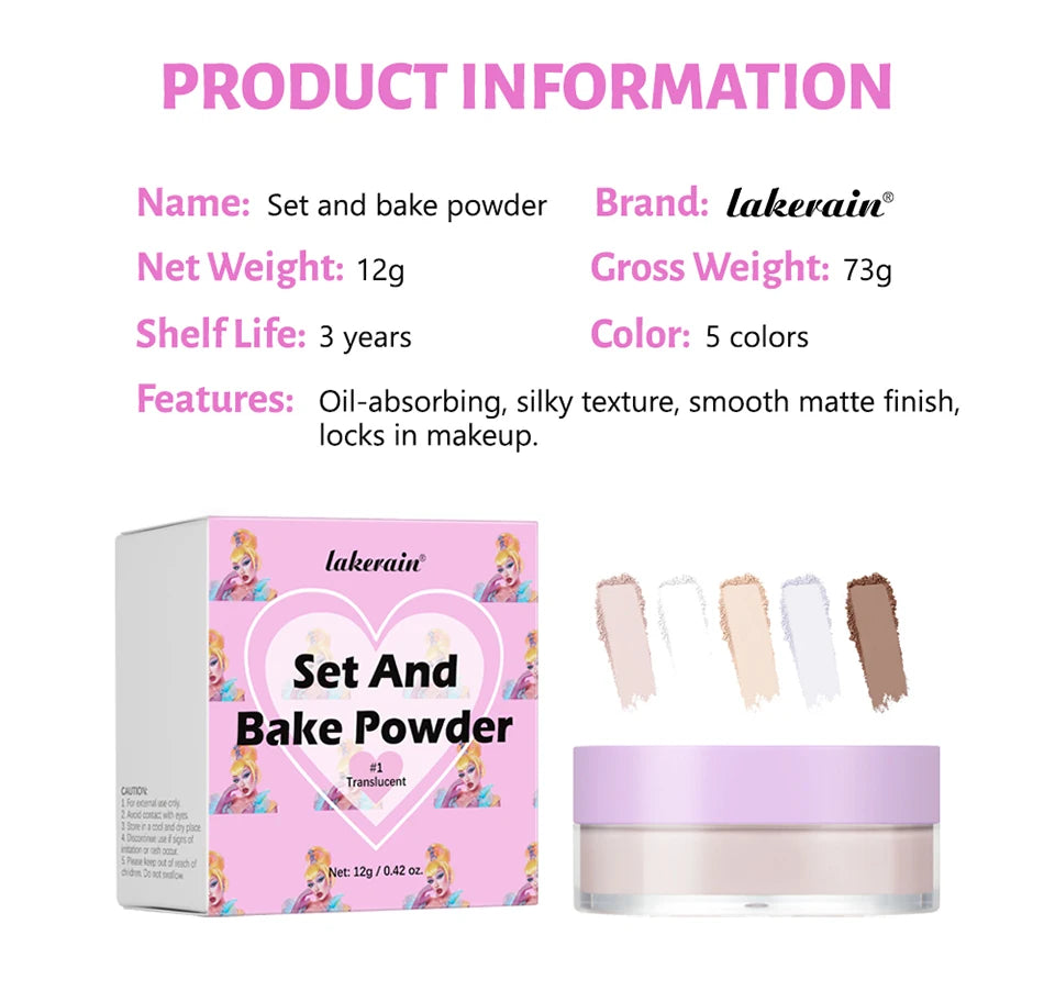 Matte Finish Oil-Control Setting Powder