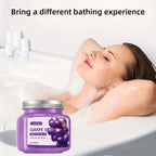 Grape Exfoliating Bath Salt Scrub for Smooth Glowing Skin