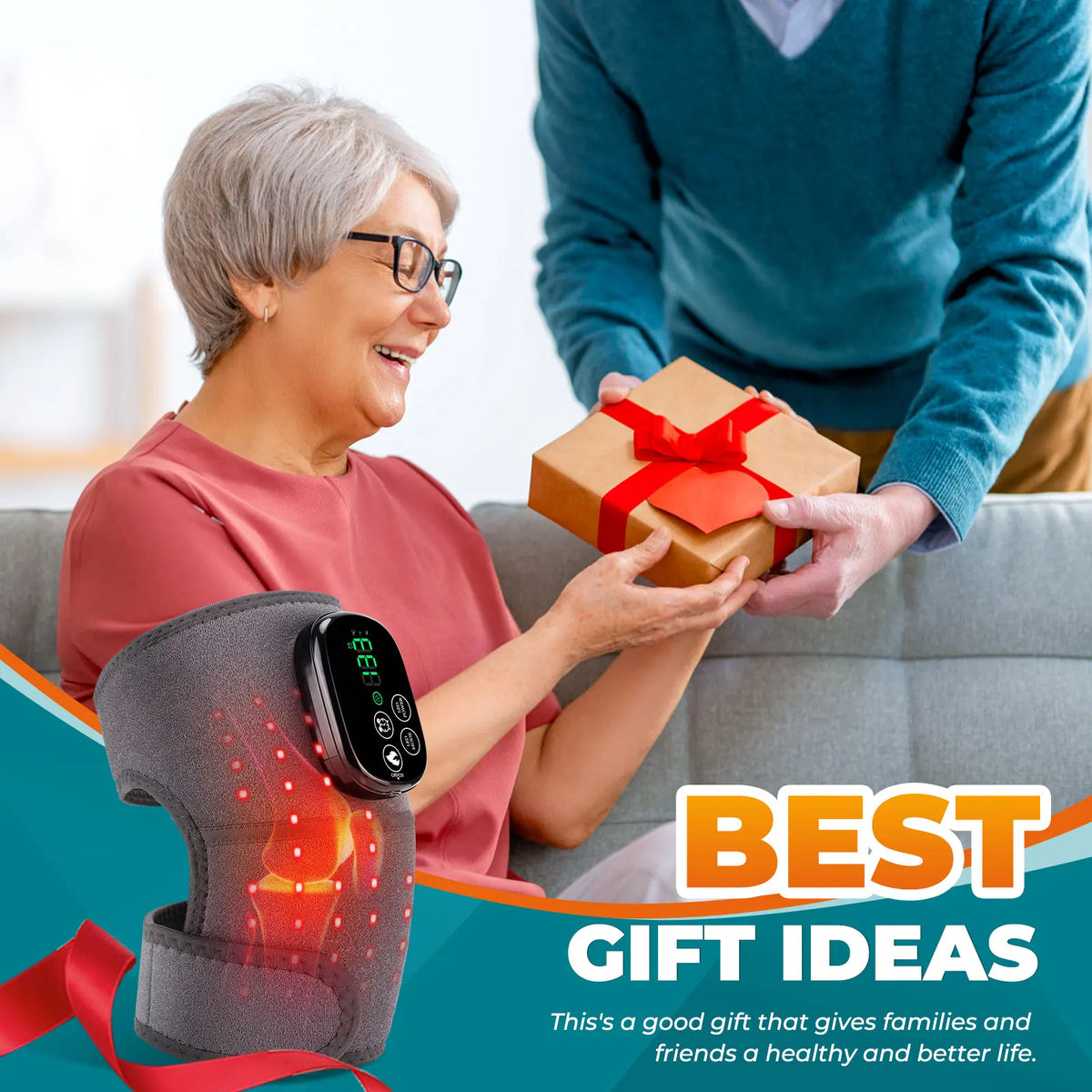 Cordless Heated Joint Therapy Wrap for Knee, Shoulder and Elbow