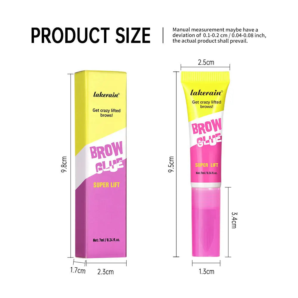 Long-Lasting Eyebrow Lamination Gel with Styling Comb