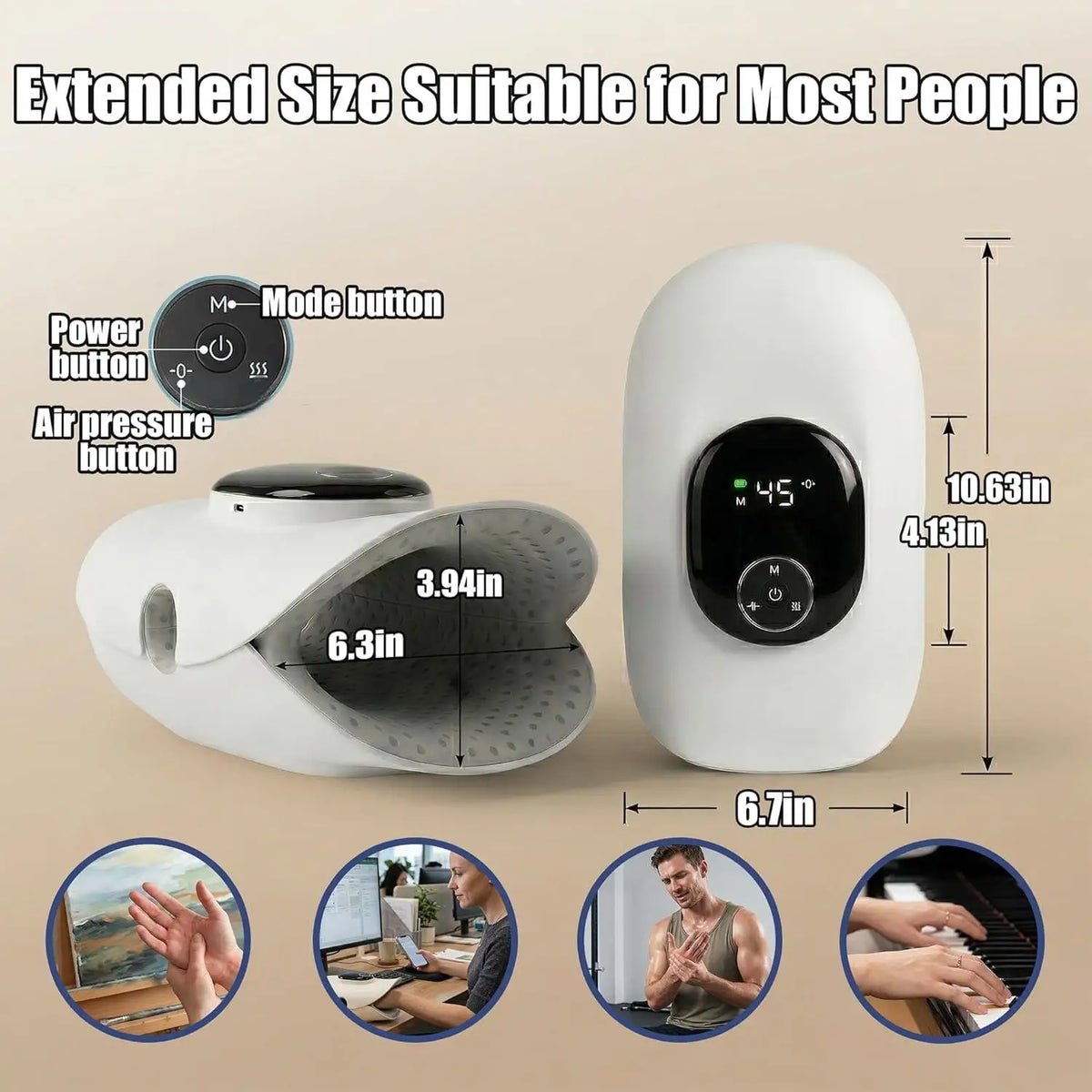 Electric Hand and Finger Compression Massager