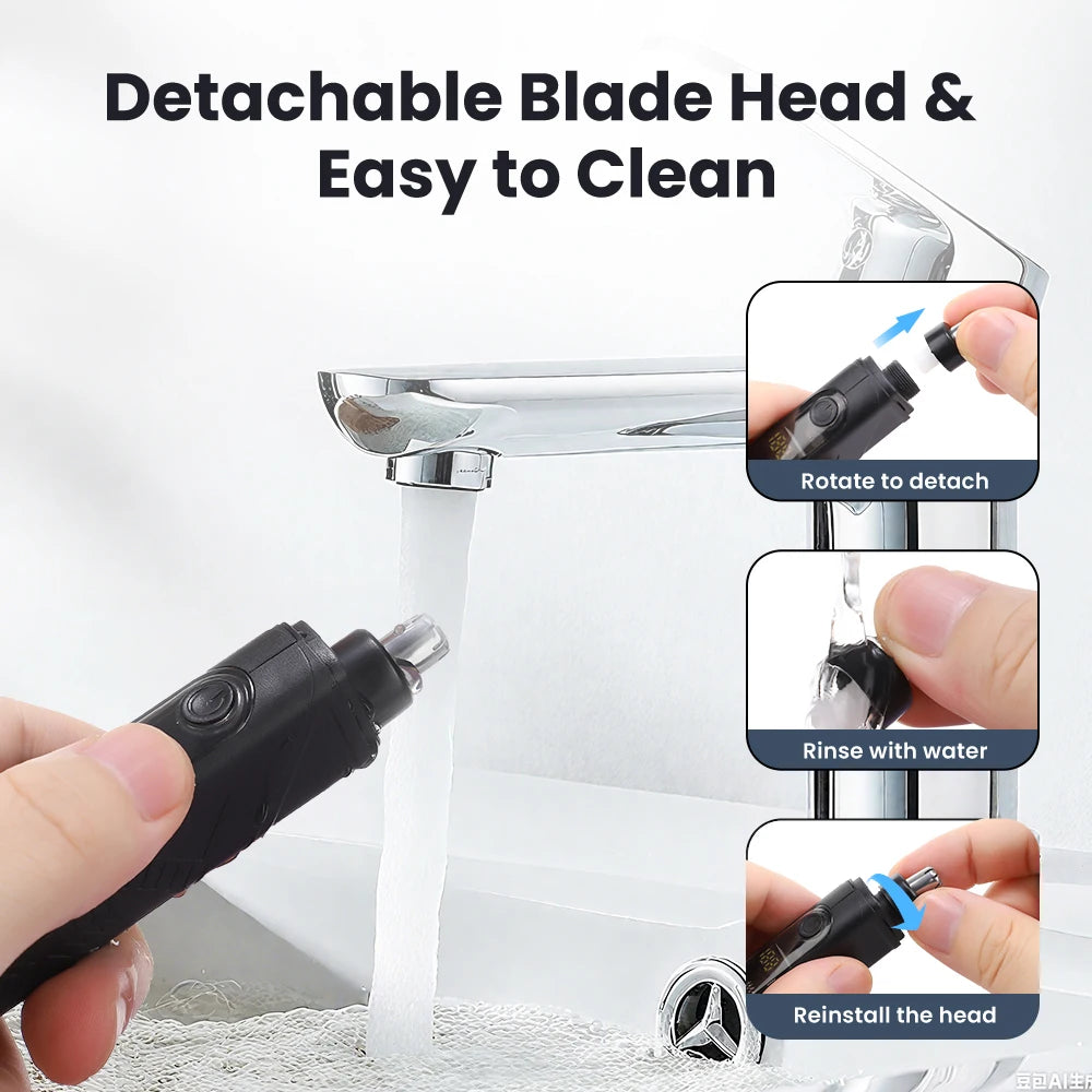 Painless Rechargeable Electric Nose Hair Trimmer
