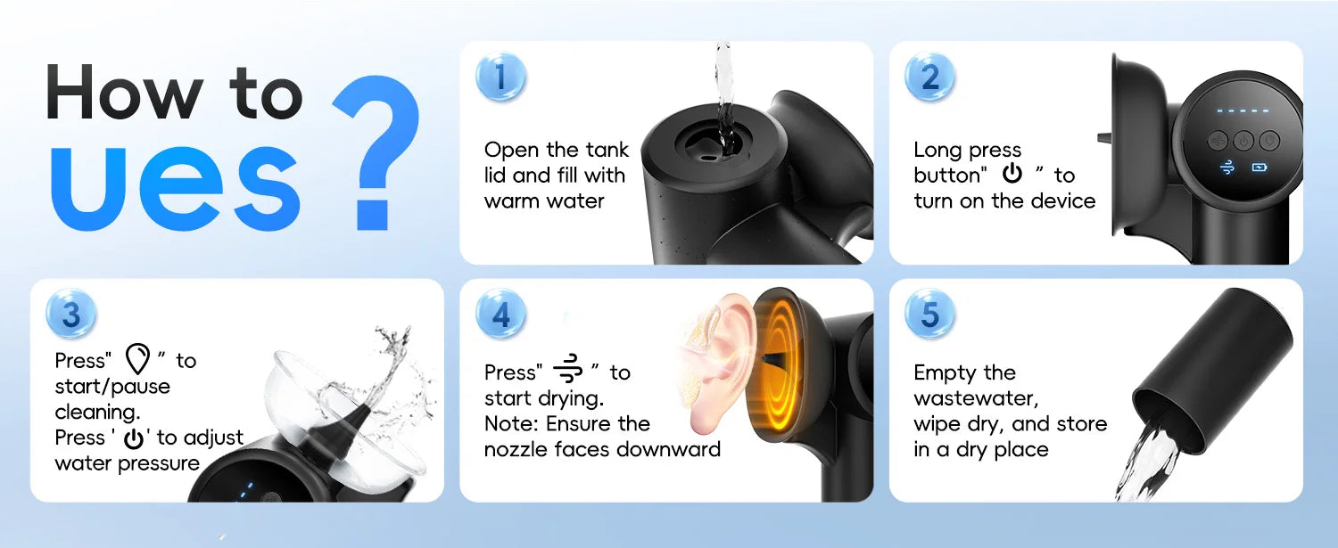 Electric Ear Wax Removal Irrigation Kit - 16