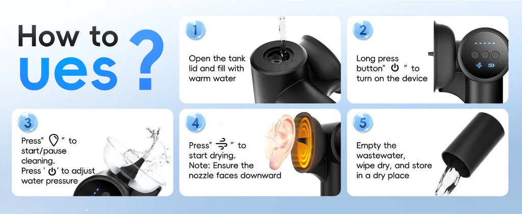 Electric Ear Wax Removal Irrigation Kit