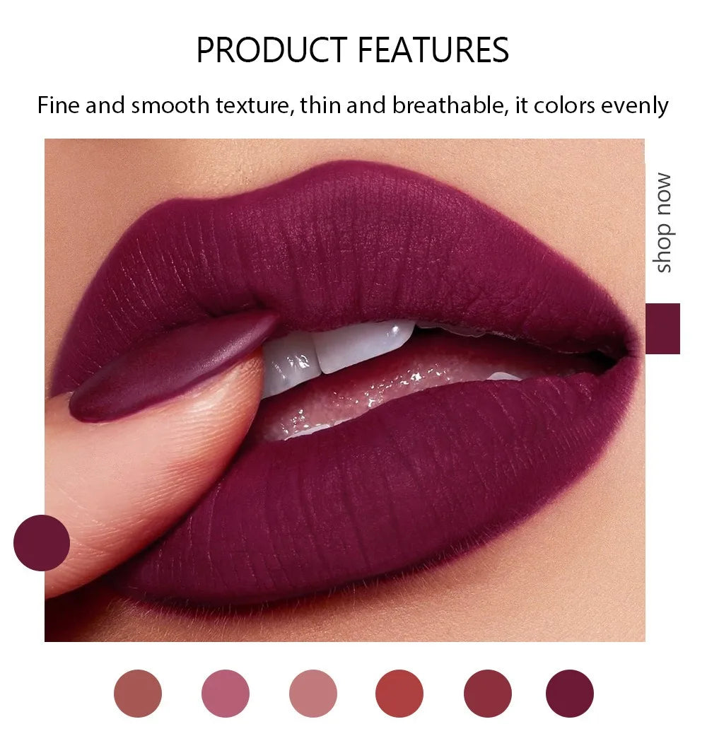 Velvet Matte Lipstick Set for Long-Lasting Wear