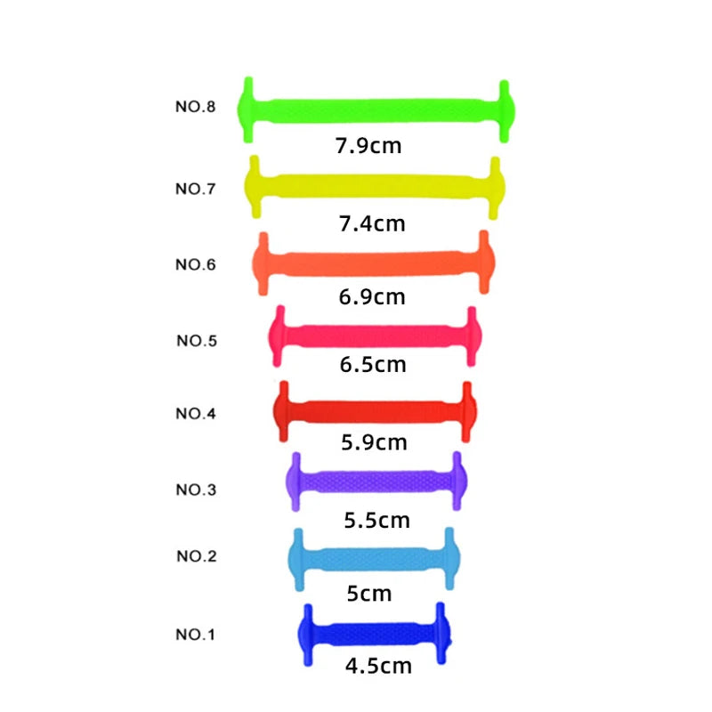 Elastic No-Tie Silicone Shoe Laces