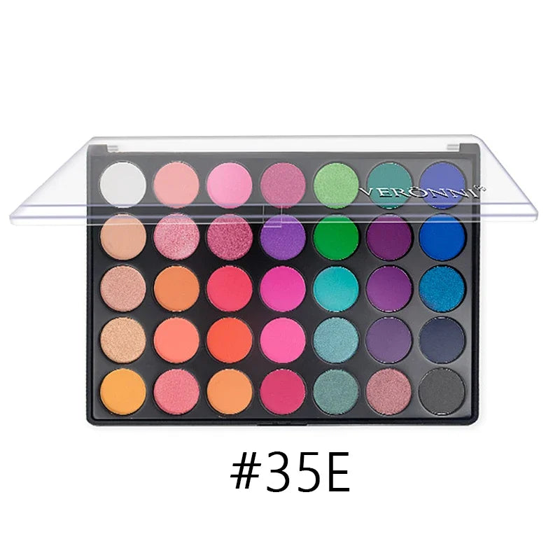 35-Color Professional Eyeshadow Palette for Long-Lasting Makeup