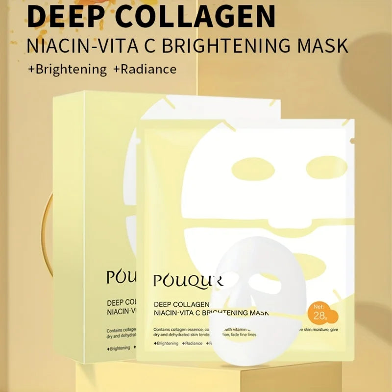 Collagen and Vitamin C Brightening Face Mask - 7