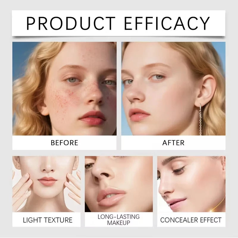 Dual-Ended Foundation Stick with Built-in Blending Brush