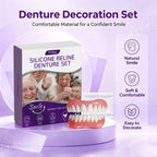 Cosmetic Silicone Denture Set for Instant Natural Smile