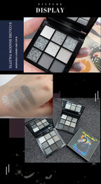 9-Color Smoky Matte and Shimmer Eyeshadow Palette